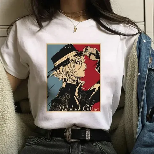 Camiseta De Manga Corta Con Estampado De Dibujos Animados Pa