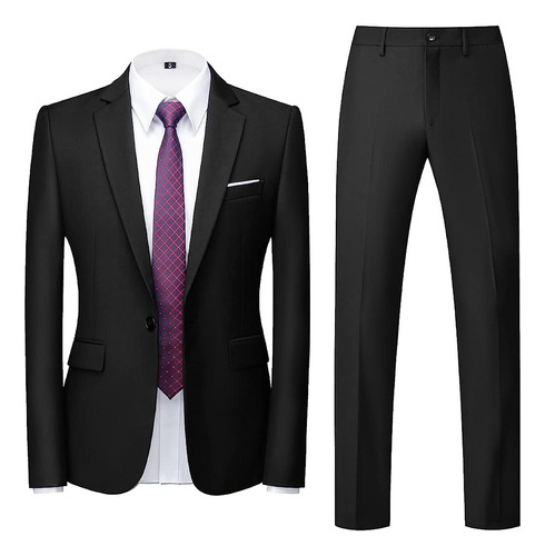 Traje Slim Fit Casual Dos Piezas Negocios Hombre Caballero