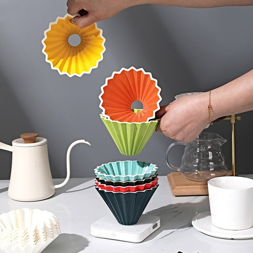 Filtro De Café De Lavado A Mano, Filtro De Café De Origami