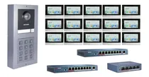 Comprar Video Portero Hikvision Ip 15 Aptos Completo - Electrocom -