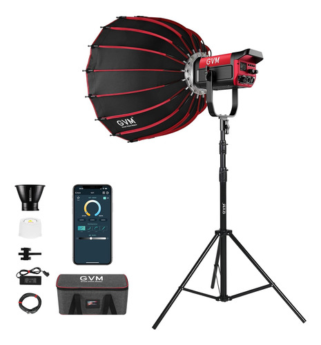Gvm - Luz De Video Led De 200 W Con Caja De Luz, Sd200b