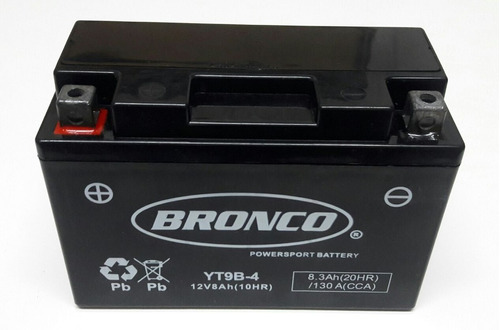 Imagen 1 de 6 de Bateria Moto Yt9b-4 Bronco Gel Raptor 700 Motoscba