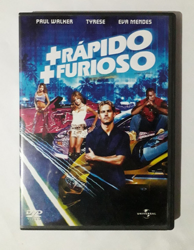 Seminuevo Mas + Rapido Mas Furioso Paul Walker Pelicula Dvd