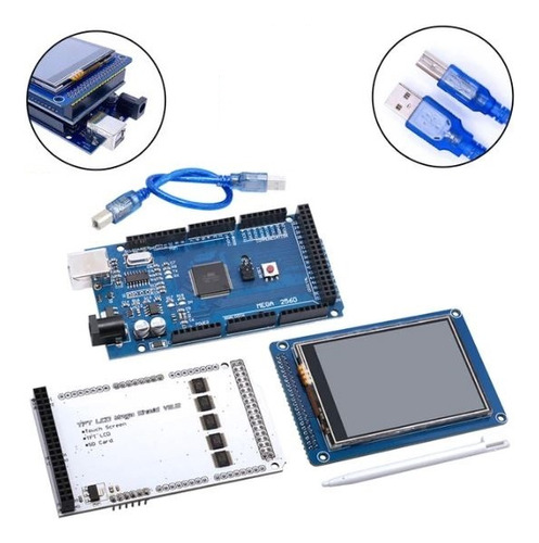 Arduino Mega 2560 R3 + Tft Lcd Táctil 3.2