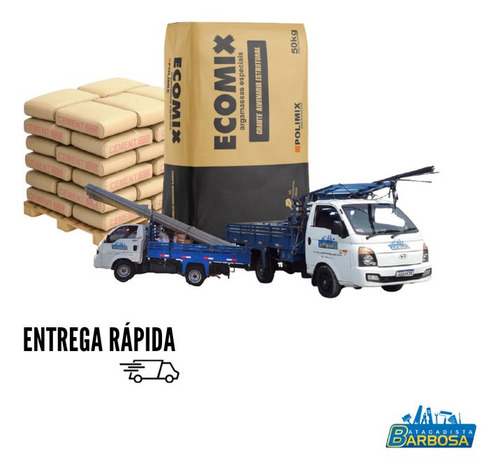 Imagem 2 de 4 de Graute Cimento 8mpa Chumbamento Saco 50kg - 50 Unidades