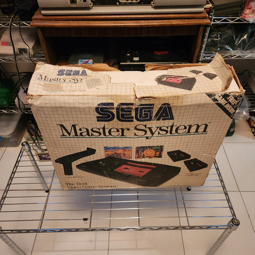 Consola Sega Master System Y 2 Cartuchos En Caja