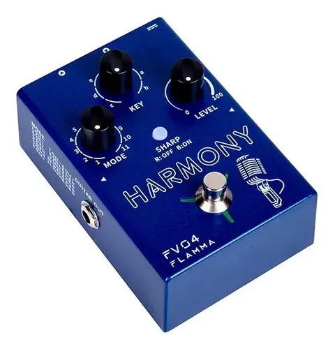 （新品同様）FLAMMA FV04 Harmony ギター/ボーカルエフェクター Pedal Flamma FV04 Vocal Harmonizer Cor Azul | Frete grátis