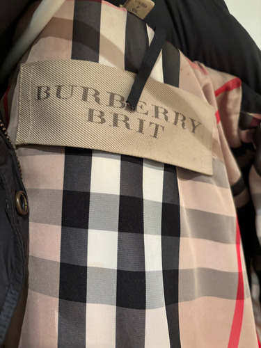 Burberry Camparon Con Cinto Mujer Campera (Usado)