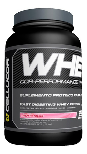 Whey Cor Performance 900g Chocolate Cellucor Ganho De Massa