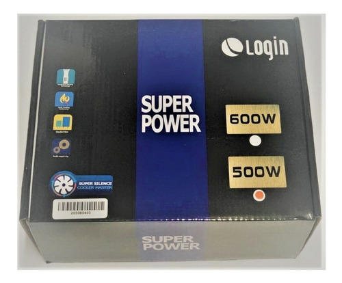 Fonte Login Atx 500w Real Com Cabo