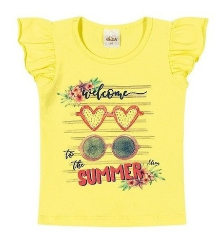 Blusa Infantil Menina Feminina Elian 4 Ao 12