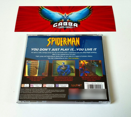 Spider Man 1 Ps1 Original Completo C Cartao Resposta