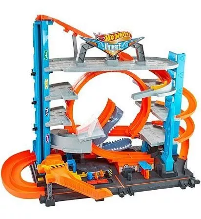 Hot Wheels City Ultimate Garage com Ataque de Tubarão