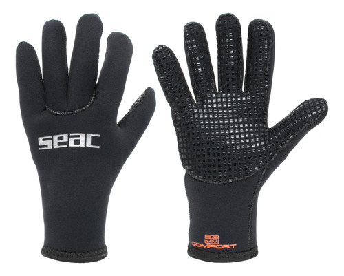 Seac Comfort 3.0, Guantes De Buceo De Neopreno De 3 Mm Y Pal