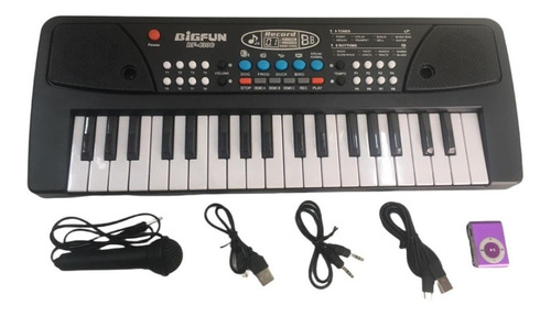 Organo Musical 37 Teclado Usb Mp3 Microfono Pce 6349 Bigshop