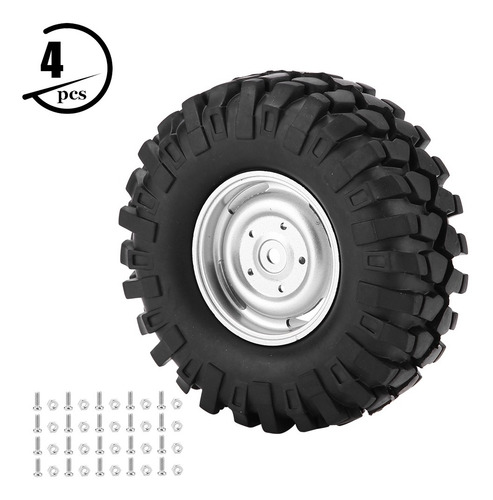 Accesorio Rc, Neumático De Goma 4pcs, Escala 1/10 Rc Crawler