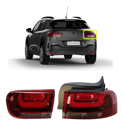 Kit Lanterna Direita Completa C4 Cactus 2021 2022 Citroen