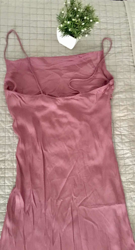 Imagen 2 de 5 de Vestido De Satén . Nuevo! Talle Xs. Zara