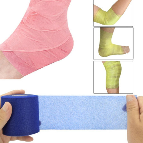 Imagen 9 de 12 de 2x Cintas Elásticas Atléticas Vendaje De Tobillo Muscular