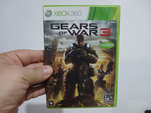 Jogo Xbox 360 Gears Of War 3 Original Mídia Física Completo (Usado)