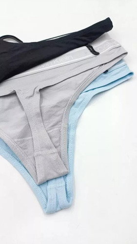 Calvin Klein Set 3 Tangas Bamboo Mujer Originales