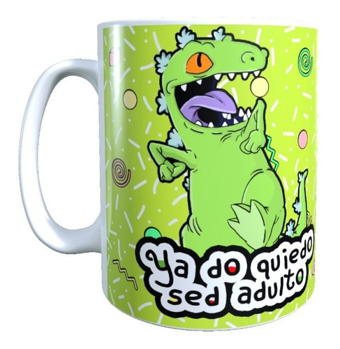 Taza - Tazón Diseño Rugrats, Reptar 320 Cc