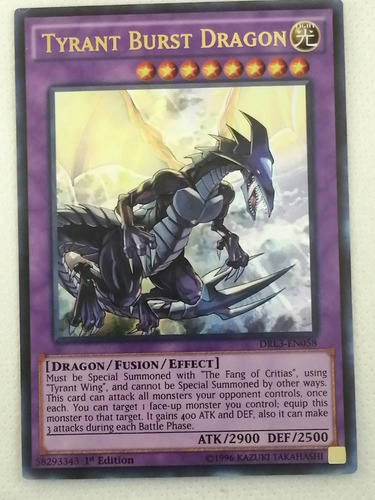 Tyrant Burst Dragon Ultra Yugioh