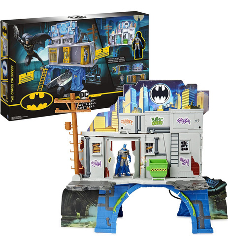 Batman 3-en-1 Batcave Playsate Con Una Exclusiva Figura De A