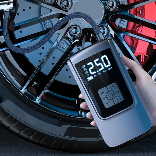 Bomba De Aire Para Neumáticos De Coche Portátil Compresor De