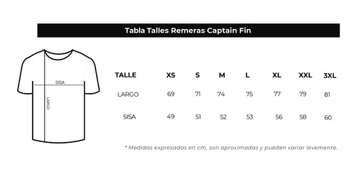 Imagen 6 de 6 de Remera Captain Fin Dolpce Hombre Algodon