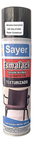 Esmalack Pintura Esmalte Acrílico Texturizado Negro Mate 1pz Color Negro Mate Texturizado