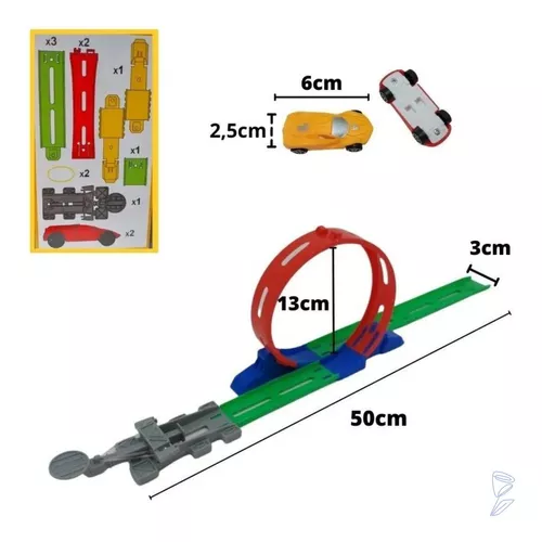 Ramp Racer 3 Formas De Montar Pista De Corrida + 2 Carrinhos