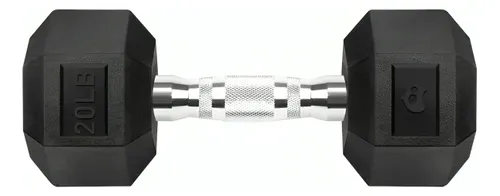comprar Mancuerna Hexagonales Caucho 20 Lb (9 Kg) Gym Crossfit 1 Pz