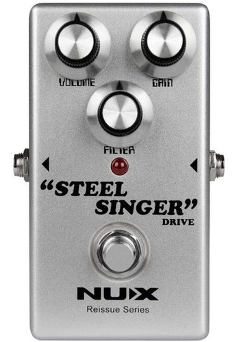 Pedal De Efecto De Guitarra Overdrive Nux Steel Singer Drive