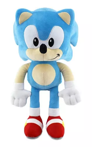 Pelucia Sonic Classico Sonic The Hedgehog Boneco 30cm