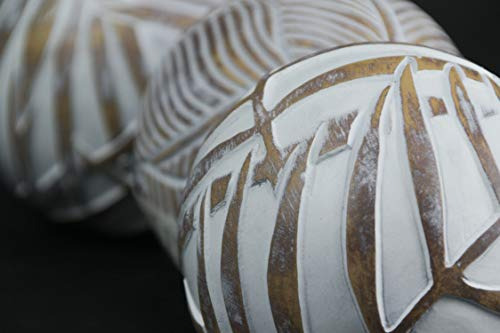 Juego De 4 Bolas Decorativas Estilo Madera Tropical
