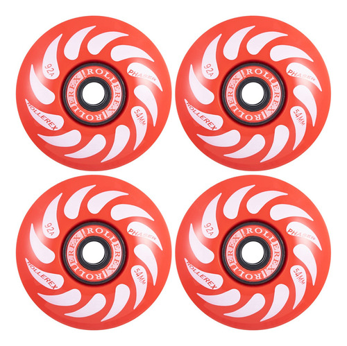 Ruedas De Skate Rollerex Phaser 92a 54mm Rocket Red