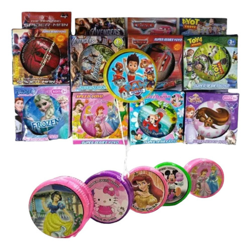 Yoyos Yo Yo Luz Set 12 Sorpresas Piñata Recuerdo Niños Niñas