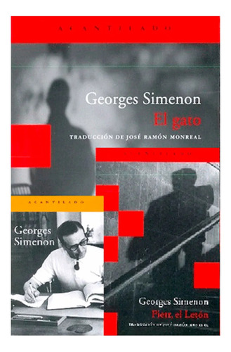 Libro El Gato, Pietr El Letón. Gerges Simenon.