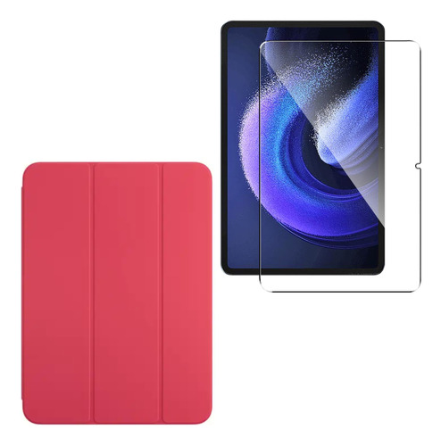 Estuche Funda Smart Case + Vidrio Para Xiaomi Pad 6