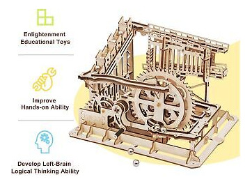 Rokr Marble Run 3d Wooden Puzzles Model Building Kits For