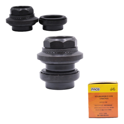 Imagem 1 de 4 de Jogo De Direção 22.2mm 8 Pcs C/trava Cross Standard Monark