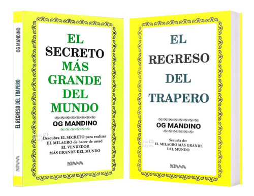 Og Mandino Secreto Más Grande Mundo + El Regreso Del Trapero