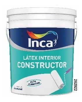 Pintura Para Interiores Blanco Constructor Inca 20 Litros.