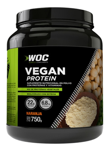 Vegan Protein Woc - Proteina Vegana 750 Gramos - Envíos