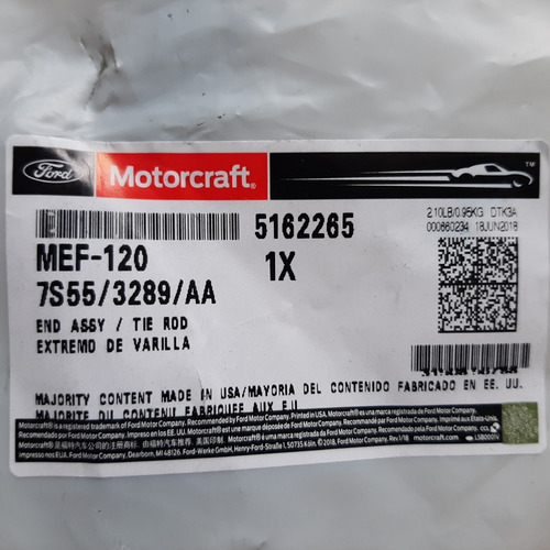 Terminal Ford Fiesta Power Max Move Derecho Izquierdo Rh Lh