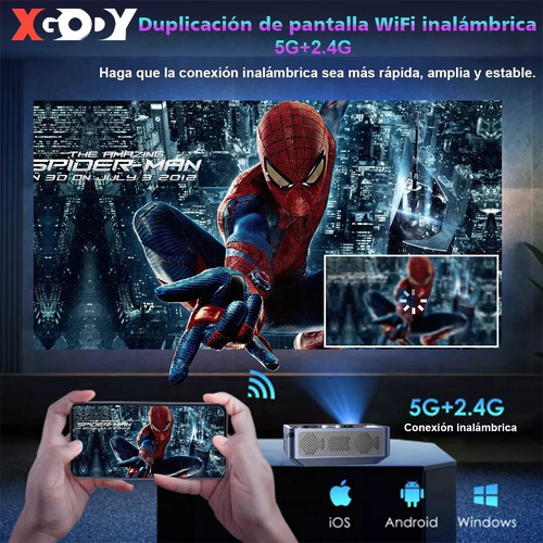 Proyector Profesional Xgody 8k Android Wifi Full Hd 12000 Lm
