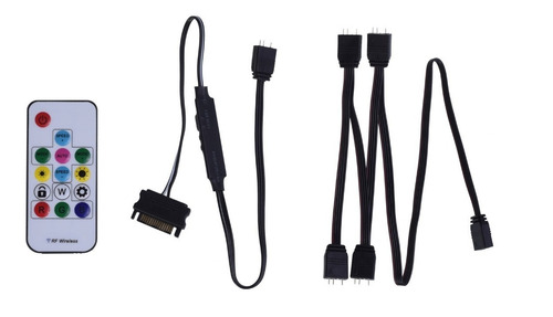 Controlador Rgb Digital Addressable 5v 3pines + Splitter 1x4