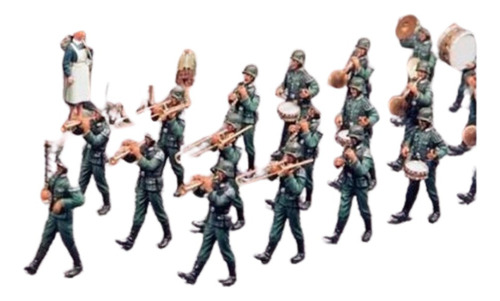 Banda Militar Alemana, Resin (22 Soldados Armables) 1/35. Jp