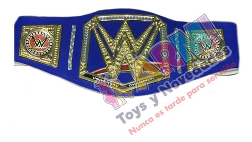 Imagen 2 de 2 de Cinturón De Lucha Libre Wwe Azul Para Niño
